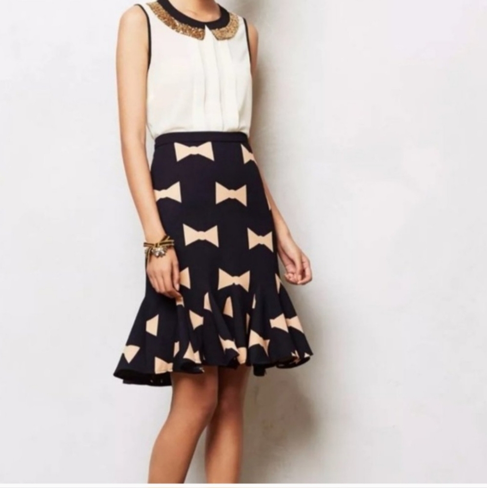 Anthropologie Eva Franco bowtied skirt